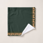 Iris kraan groen goud bad handdoek (Wasdoekje)