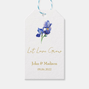 Iris Laat liefde huwelijkszaad groeien Cadeaulabel