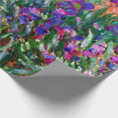 Iris langs de tuin door Claude Monet Cadeaupapier (Hoek)