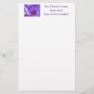 Iris liefhebbers hebben meer plezier in de tuin ka briefpapier