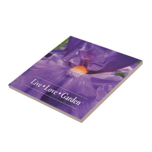 Iris Live Love Garden 4,25-inch keramische foto's  Tegeltje