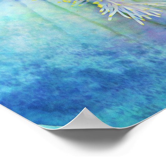 Iris Macro Flower Photographic Wall Art Poster (Hoek)