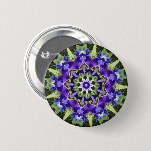 Iris Mandala Button (Voorkant /achterkant)