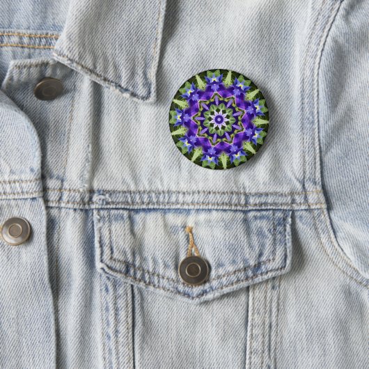 Iris Mandala Button (In situ)