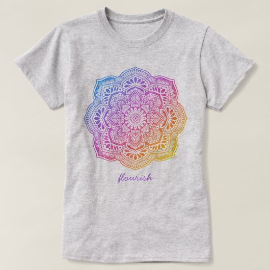 Iris Mandala Personalized T-Shirt (Design voorkant)