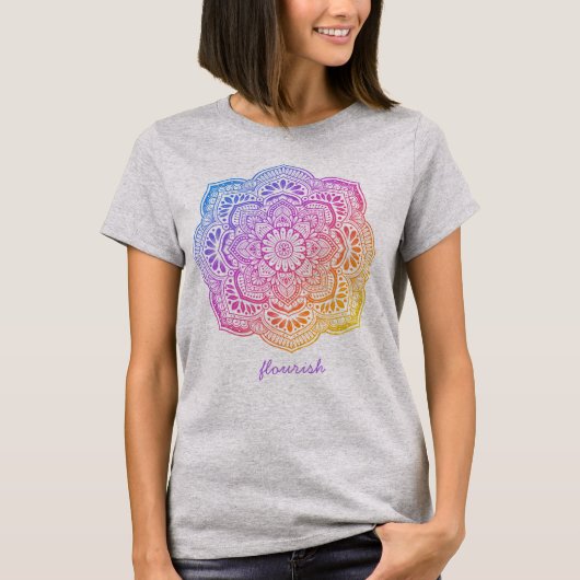 Iris Mandala Personalized T-Shirt (Voorkant)