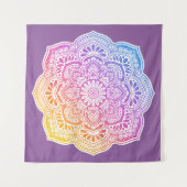 Iris Mandala Tapestry Wandkleed (Voorkant (horizontaal))