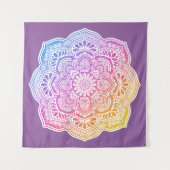 Iris Mandala Tapijt Wandkleed (Voorkant)