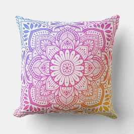 Iris Mandala Throw Pillow Kussen