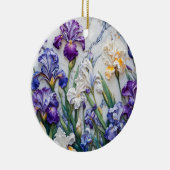 Iris marmeren keramisch ornament (Rechts)