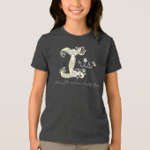 Iris meisjes Ik noem monogram t-shirt (Voorkant)