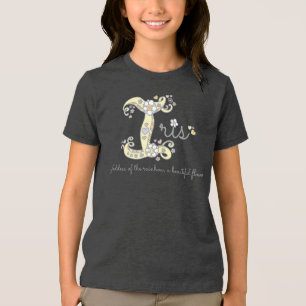 Iris meisjes Ik noem monogram t-shirt