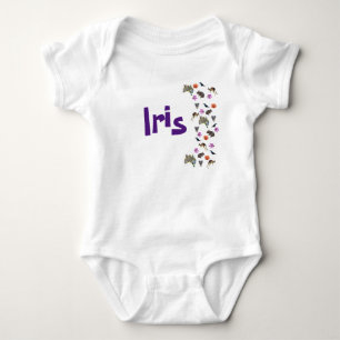 Iris, meisjesnaam met Australisch Wildlife, Romper