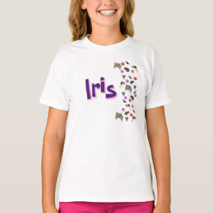 Iris, Meisjesnaam Met Australische Wilde Dieren, T-shirt