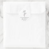 Iris Memorial Funeral Seed Packet Ronde Sticker (Tas)