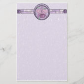 Iris met geverfd glas briefpapier (Voorkant)