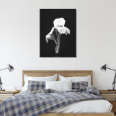 'Iris met regendruppels' Ingepakt canvasprint Canvas Afdruk (Insitu (Slaapkamer))