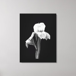 'Iris met regendruppels' Ingepakt canvasprint Canvas Afdruk
