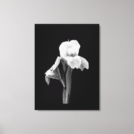 'Iris met regendruppels' Ingepakt canvasprint Canvas Afdruk (Voorkant)