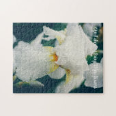 Iris met waterdruppeltjes legpuzzel (Horizontaal)