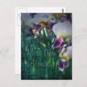 Iris Miss You Reready Briefkaart (Voorkant / Achterkant)