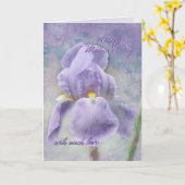 Iris Moederdag Kaart (Gele Bloem)