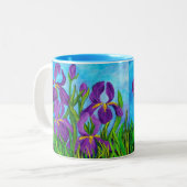 Iris-Mok Tweekleurige Koffiemok (Voorkant links)
