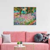 Iris Monet Tuin Giverny bloemen Canvas Afdruk (Insitu (Woonkamer))
