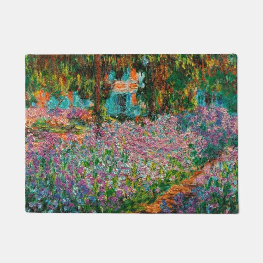 Iris Monet Tuin Giverny bloemen Deurmat (Voorkant)