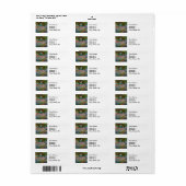 Iris Monet Tuin Giverny bloemen Etiket (Full Sheet)