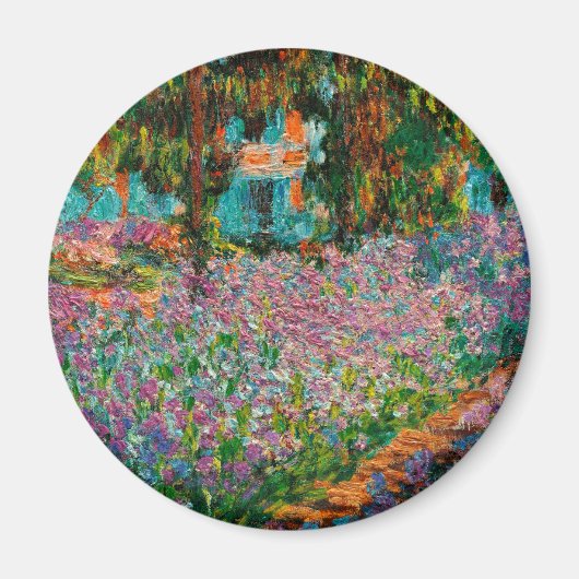 Iris Monet Tuin Giverny bloemen Magneet (Voorkant)