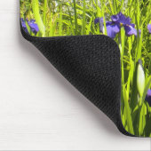 Iris N Daylilies garden Mousepad Muismat (Hoek)