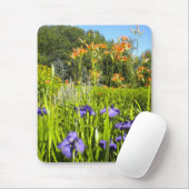 Iris N Daylilies garden Mousepad Muismat (Met muis)