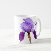  Iris naam  paarse iris bloemen Koffiemok (Voorkant rechts)