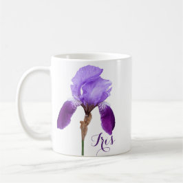  Iris naam  paarse iris bloemen Koffiemok