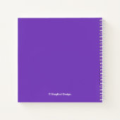  Iris naam  paarse iris bloemen Notitieboek (Achterkant)