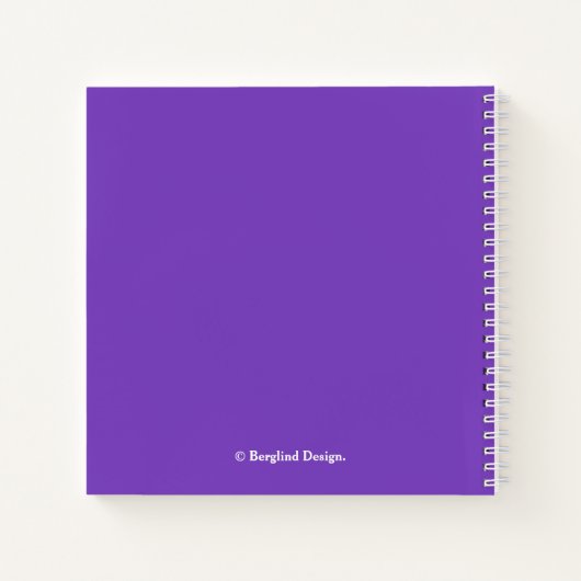 Iris naam paarse iris bloemen Notitieboek (Achterkant)