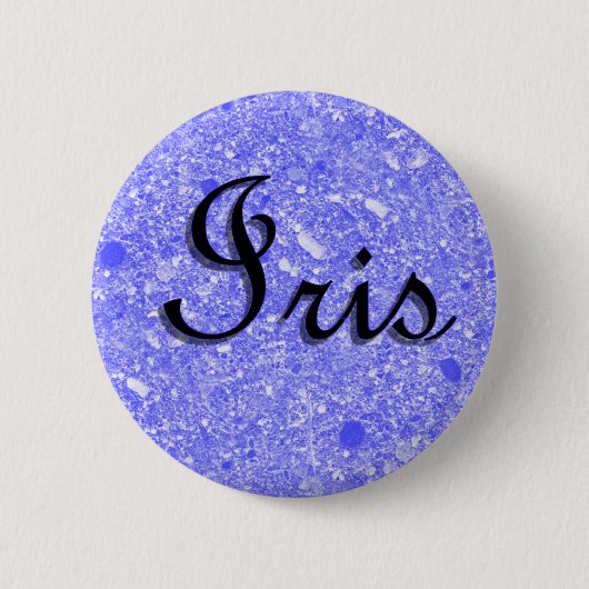 Iris Name Tag Ronde Button 5,7 Cm (Voorkant)
