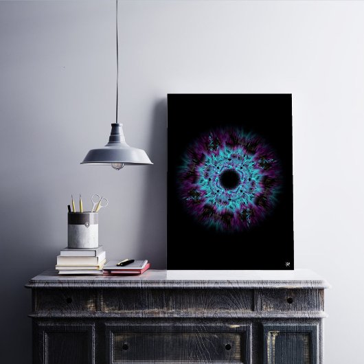 Iris nevel - kleurrijk abstract patroon v1.1 poster