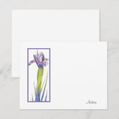 Iris Notitiekaartje (Voorkant / Achterkant)