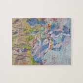 Iris op collage-schilderij / Kunstenaar Larry Lere Legpuzzel (Horizontaal)