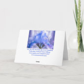 Iris op de Moonlite Art Card Kaart (Achterkant)
