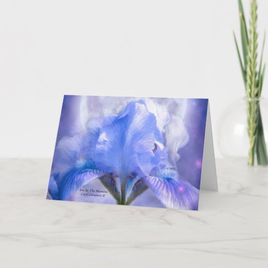 Iris op de Moonlite Art Card Kaart (Voorkant)