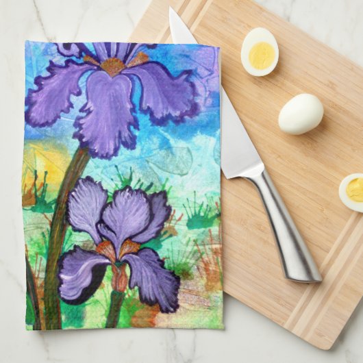 Iris op Sunrise 16 x 24-inch Handdoek (Quarter Fold)