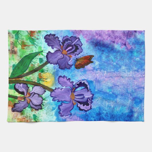 Iris op Sunrise 16 x 24-inch Handdoek (Horizontaal)