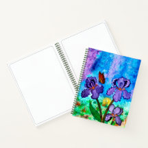 Iris op zonsondergang 8,5 x 11