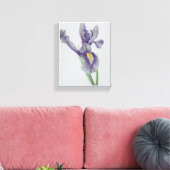 Iris opgerekt canvasprint canvas afdruk (Insitu (Woonkamer))