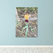Iris-opgespannen canvasprint canvas afdruk (Insitu (Houten vloer))