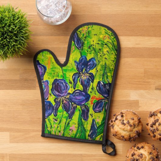 Iris ovenhandschoen ovenwant (Top down)