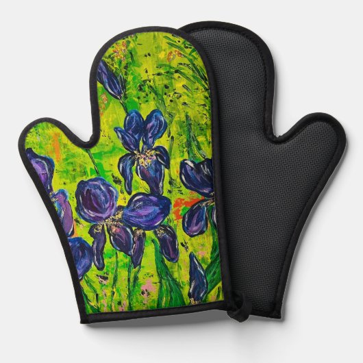 Iris ovenhandschoen ovenwant (Voorkant / Achterkant)